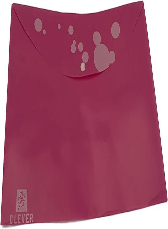 Clever Envelope Plastic File with a Capsule, 0.16 mm Size, Purple/White